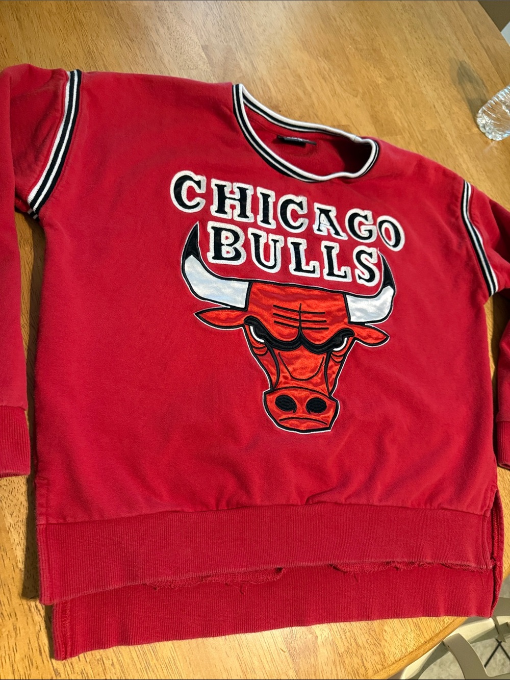 NBA Chicago Bulls Red Pullover Jersey Sweatshirt